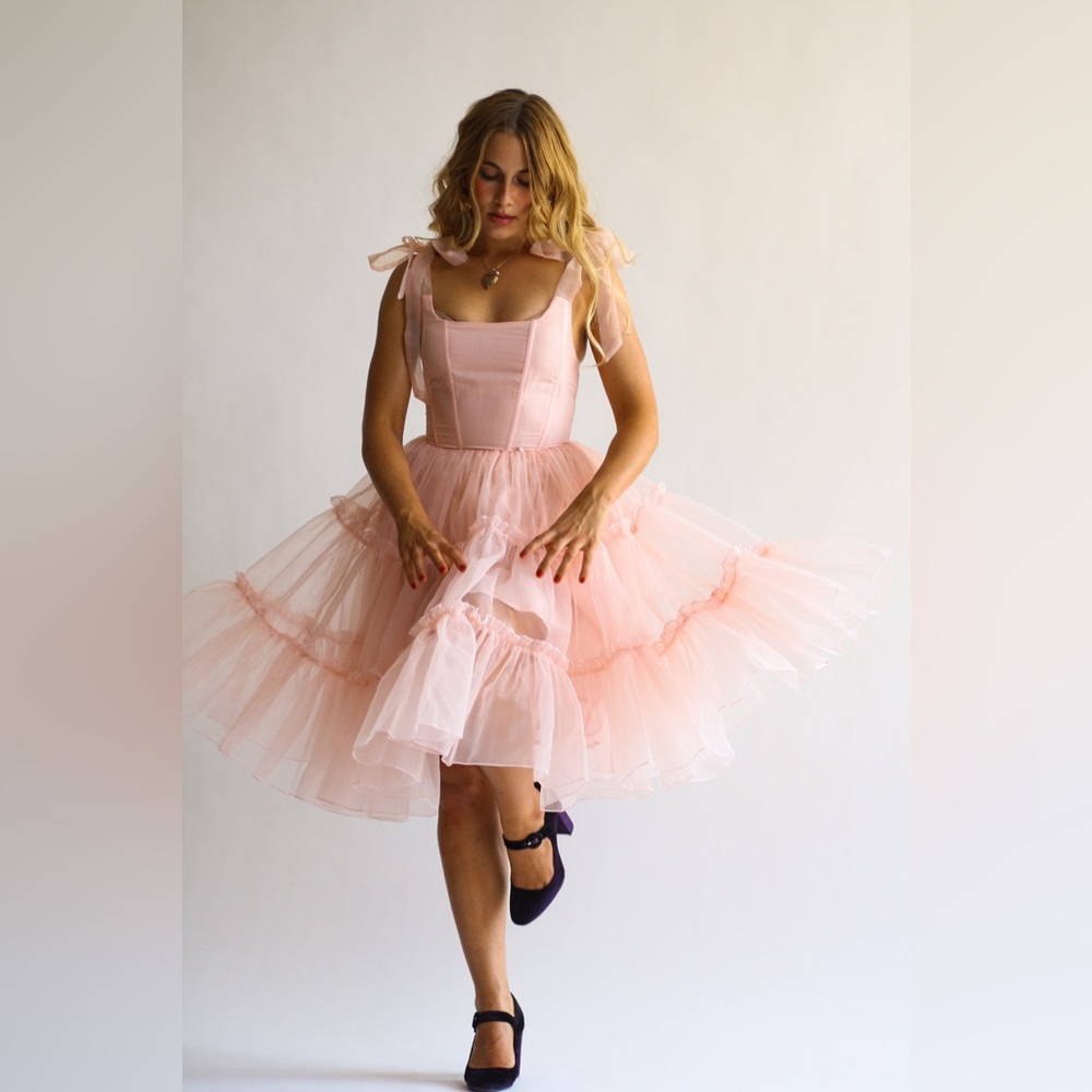 Wild Rose and Sparrow Siena Dress Pink L
